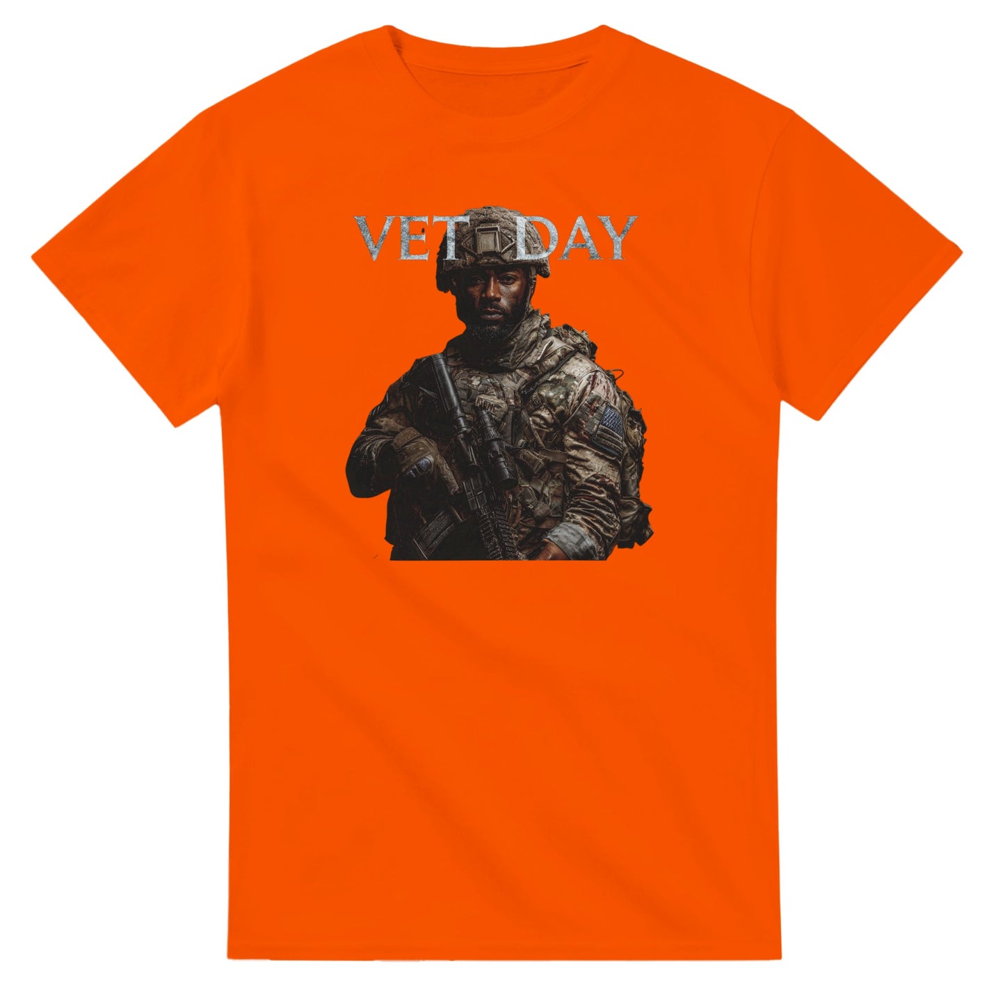Vet Day Commemorative on a heavyweight t-shirt
