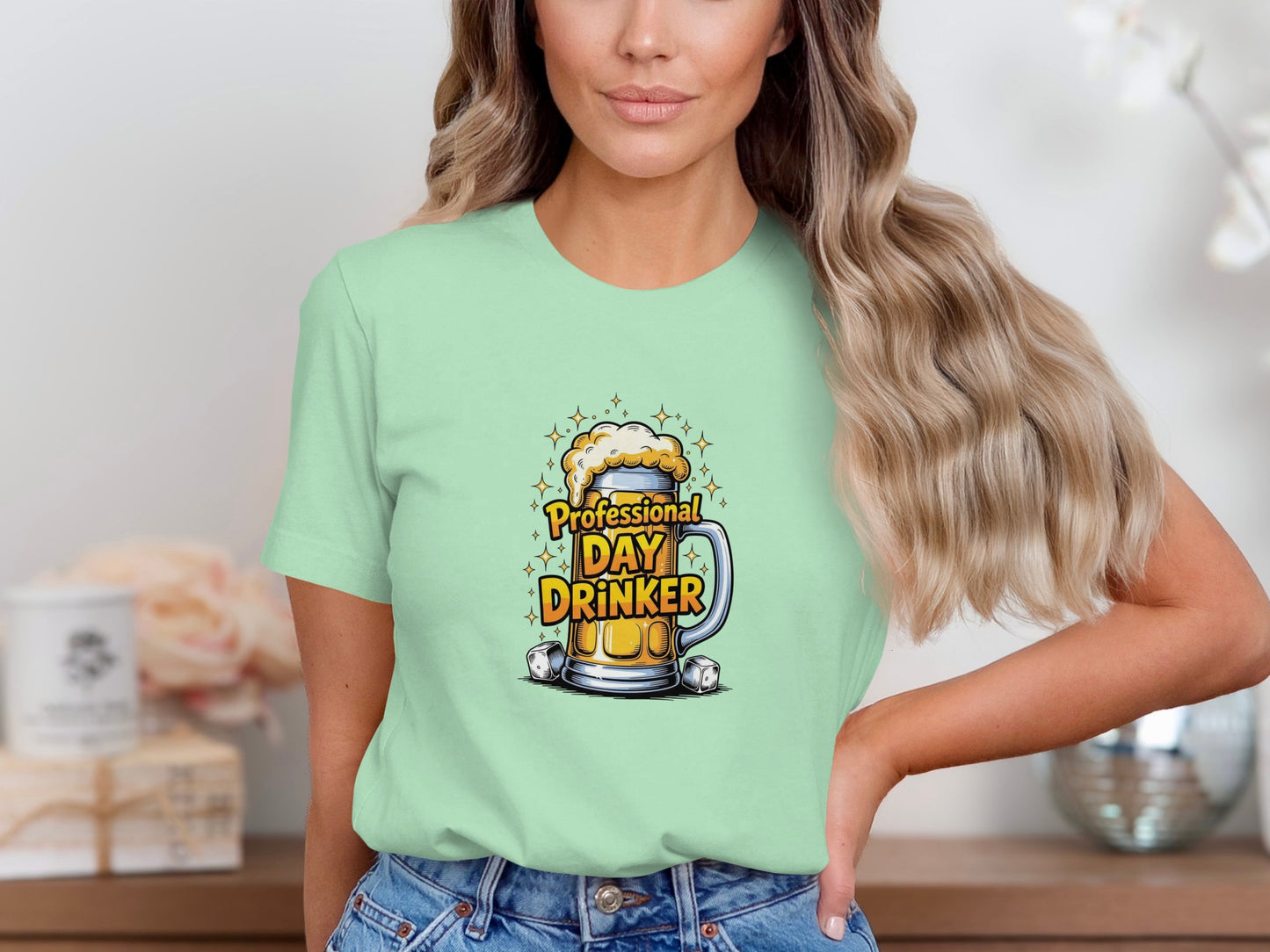Professional Day Drinker Graphic T-Shirt for Fun Occasions