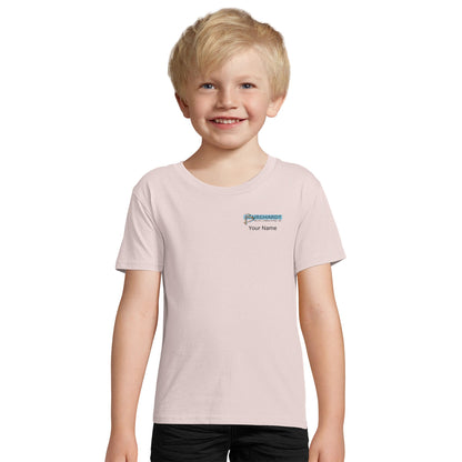 Burghardt Metal Fabricating, Inc., logo on a Organic Kids Fitted T-shirt