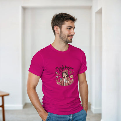 Deals Before Decaf heavyweight t-shirt mockup