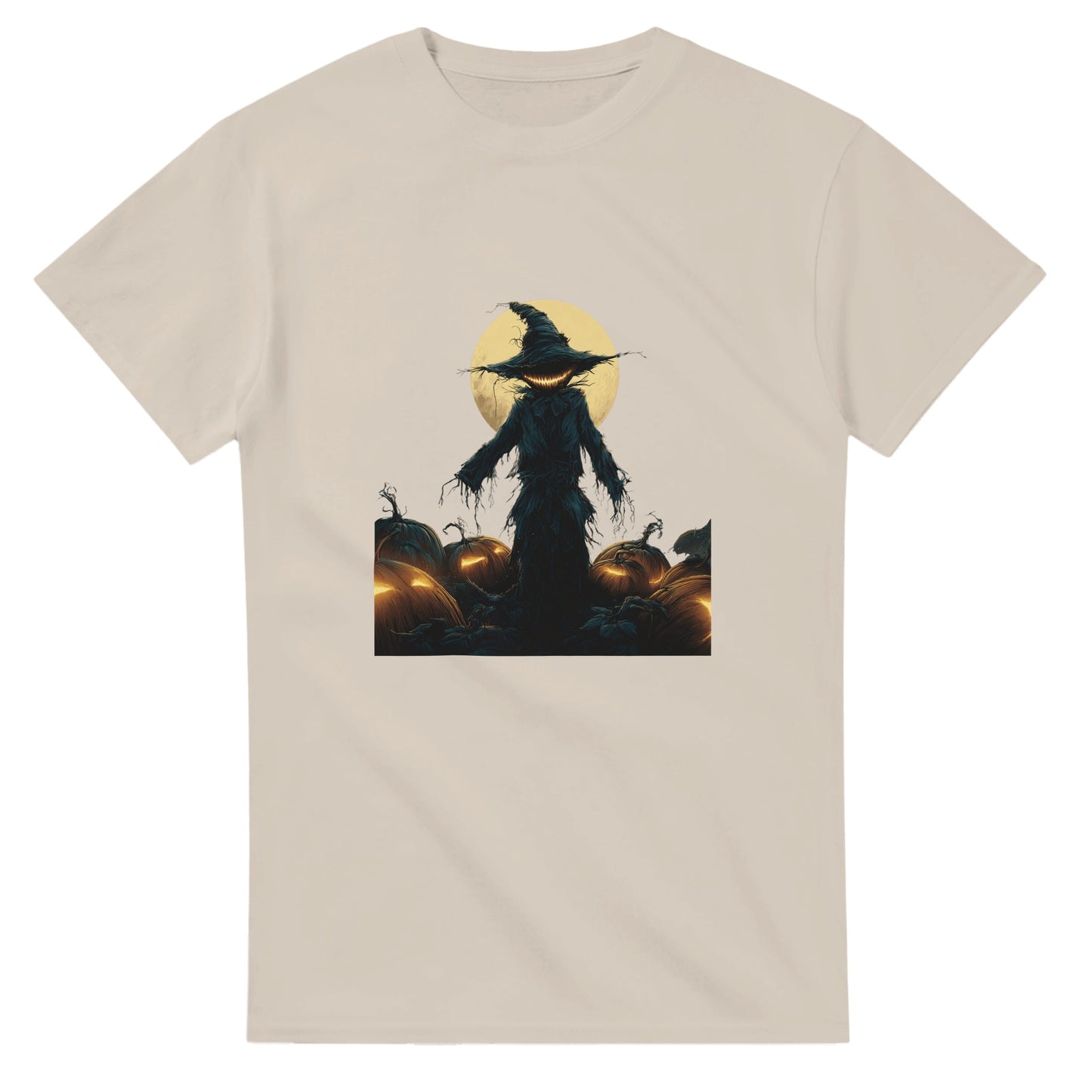 Jack-o'-Lantern Smile on a Heavyweight T-shirt