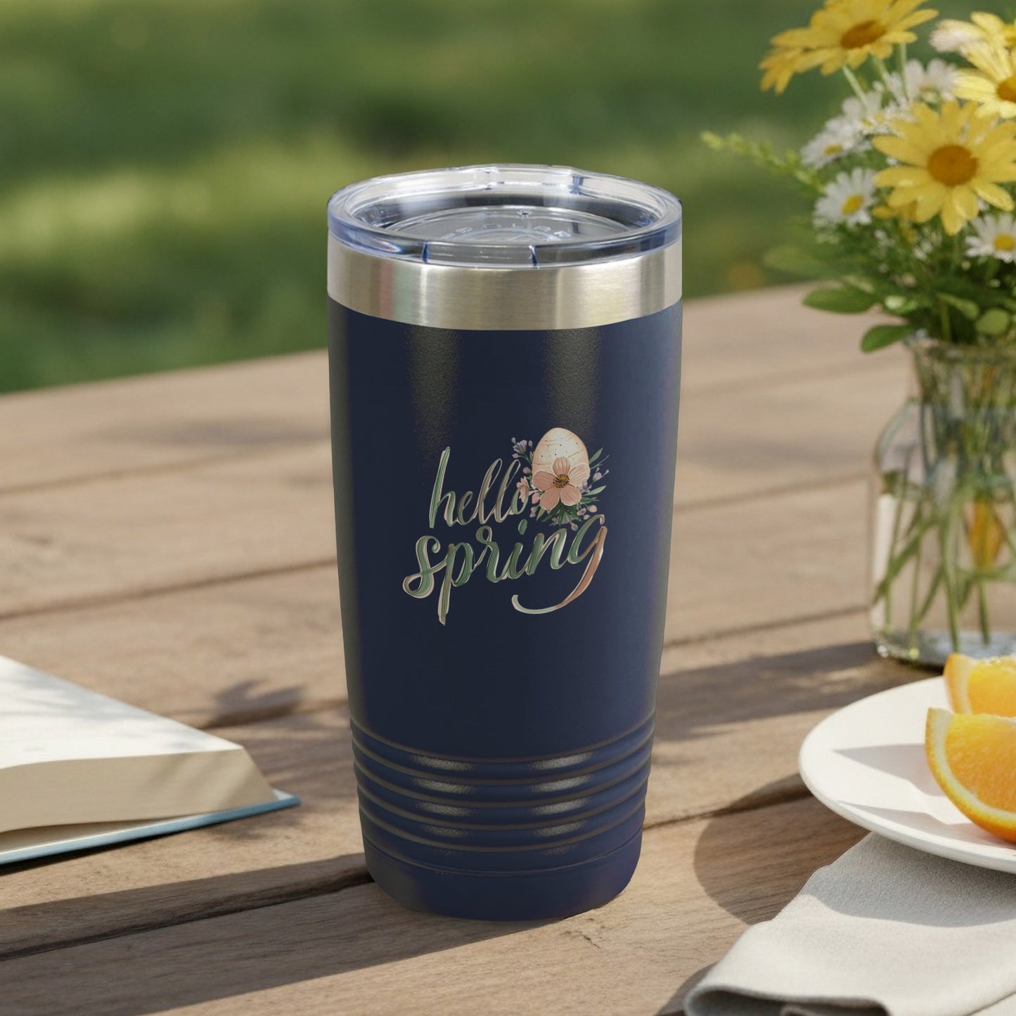 Hello Spring Travel Tumbler for Hot and Cold Drinks