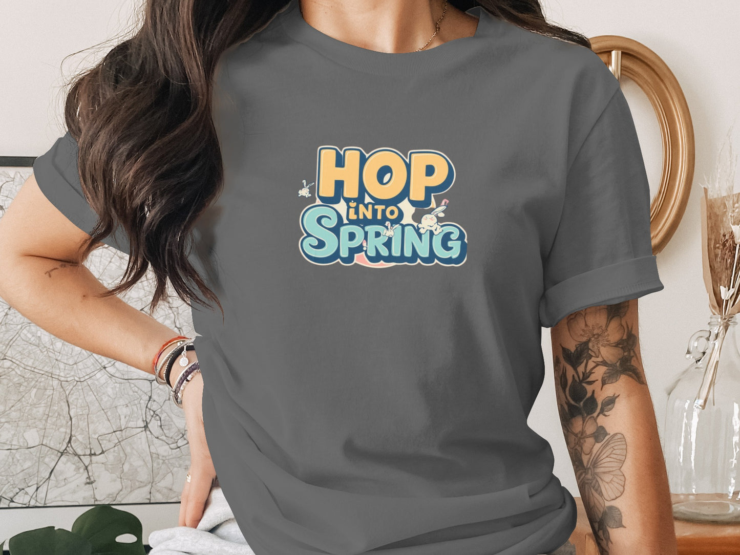 Hop Into Spring Bunny Graphic Tee product type