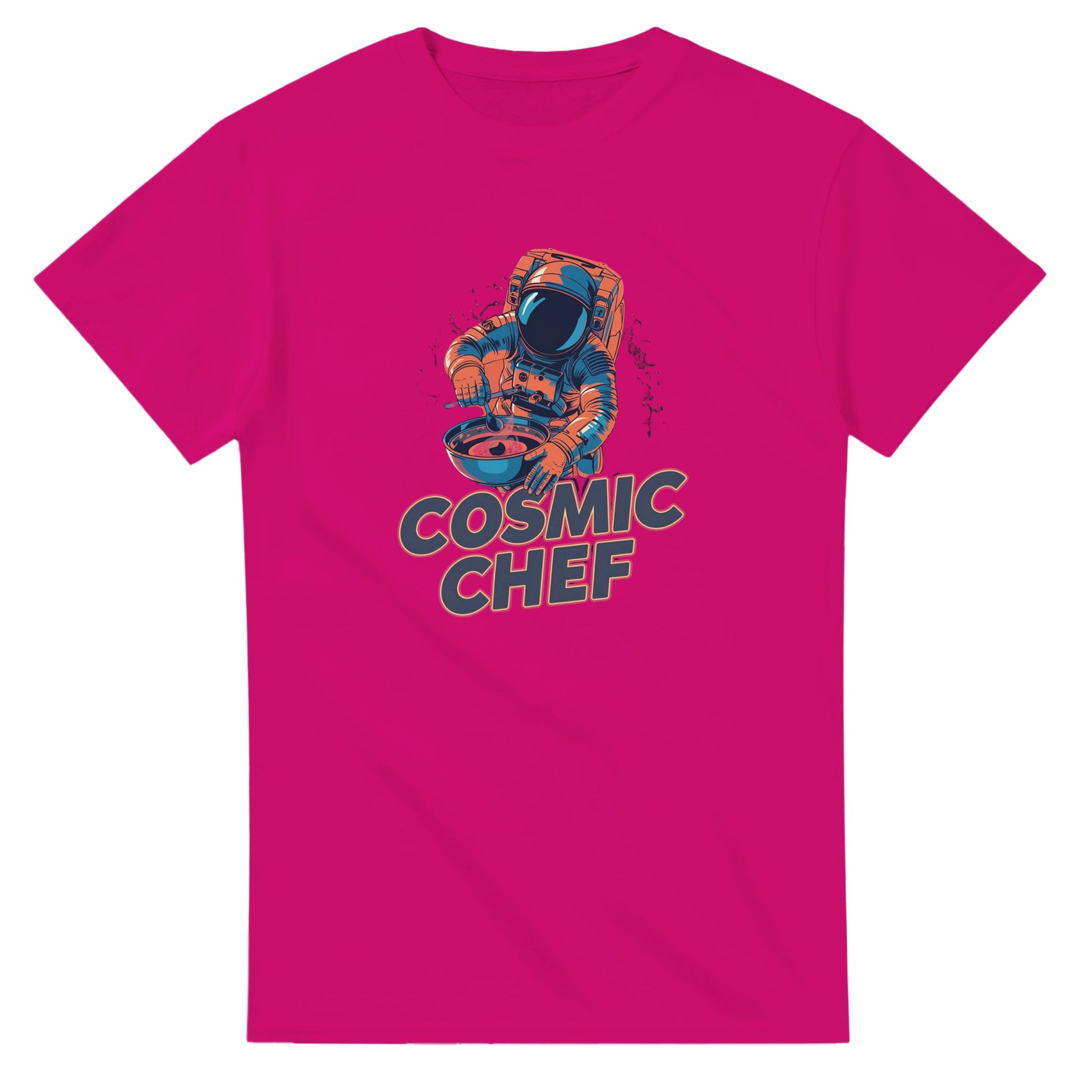 Cosmic Chef Astronaut graphic design on a Heavyweight T-shirt