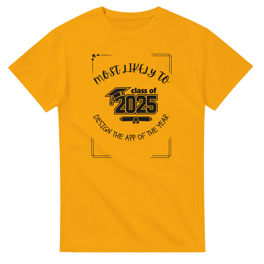 Most Likely To' high school design on a Heavyweight T-shirt 