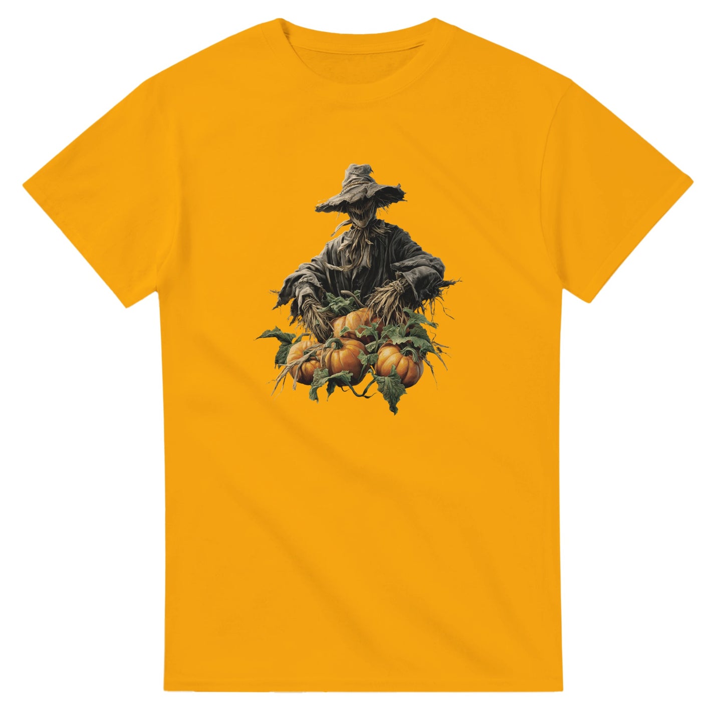 Harvest Scarecrow on a Heavyweight T-shirt