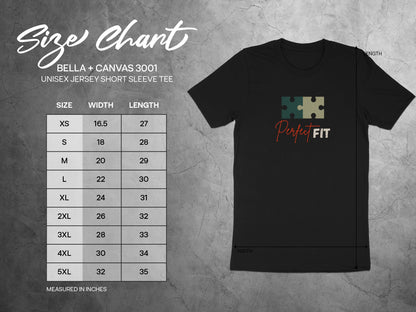 Perfect FIT Puzzle Graphic Unisex Jersey Short Sleeve Tee