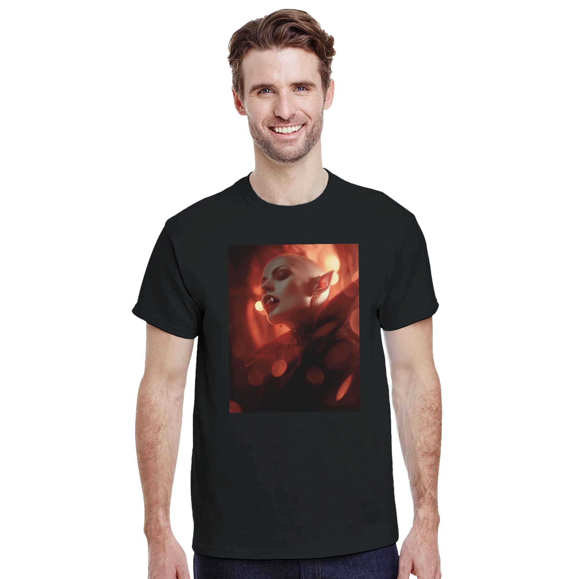 Cute Lil' Vampire on a Heavyweight T-shirt