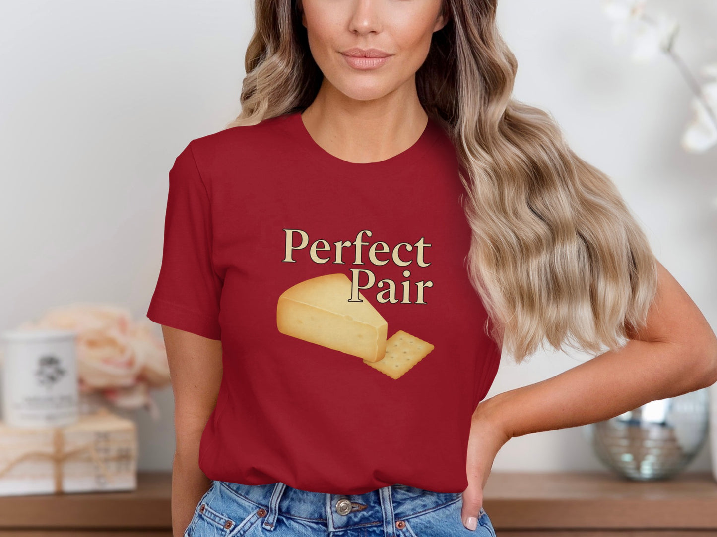 Perfect Pair Cheese and Crackers Graphic T-Shirt