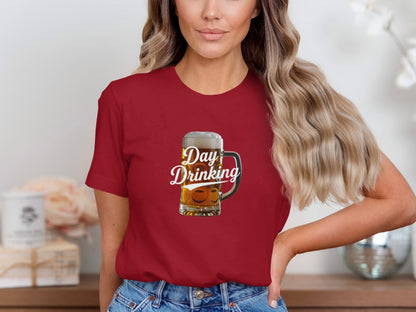 Day Drinking Graphic Red Shirt fun shirt