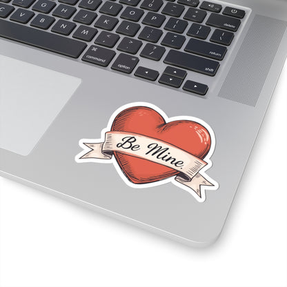 Be Mine Heart Shape Valentine's Day Sticker