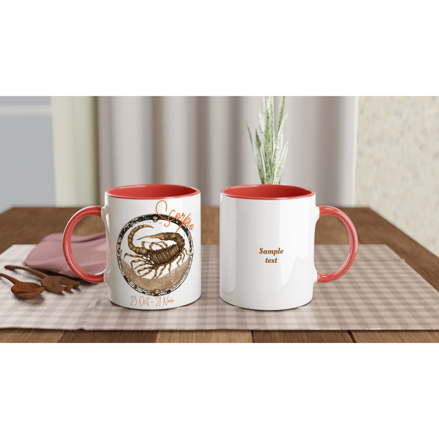 Scorpio Sting on an 11oz Ceramic Mug with Color Inside