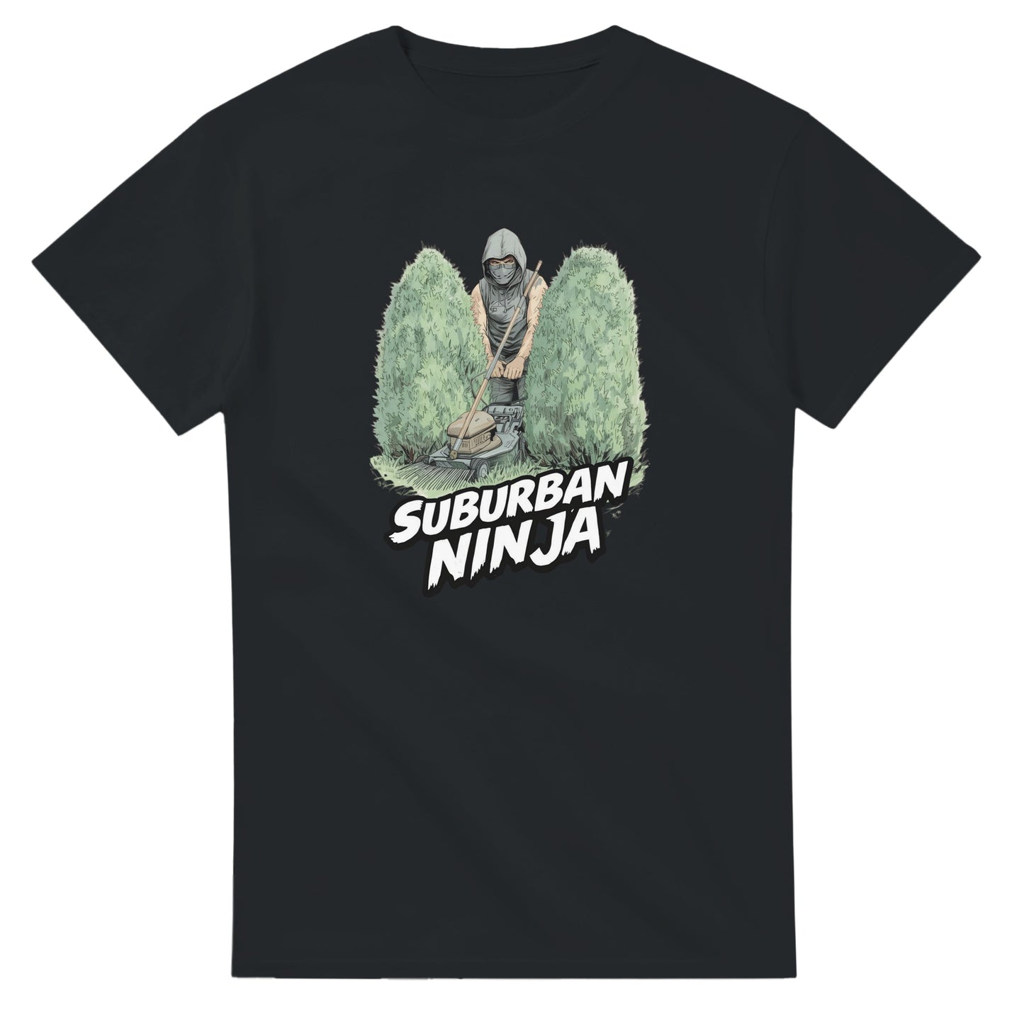 Suburban Ninja graphic design on a Heavyweight T-shirt