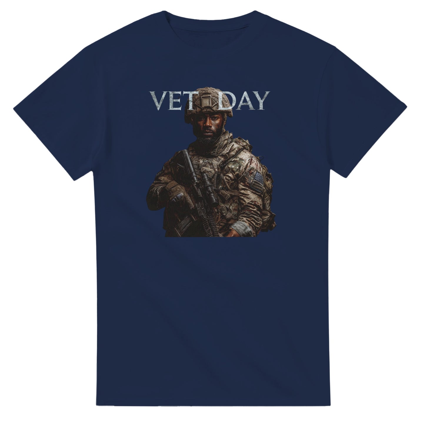 Vet Day Commemorative on a heavyweight t-shirt