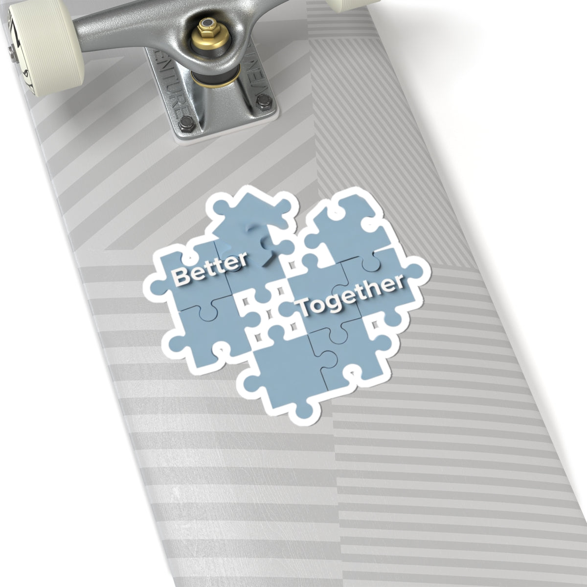 Better Together Puzzle Graphic Skateboard