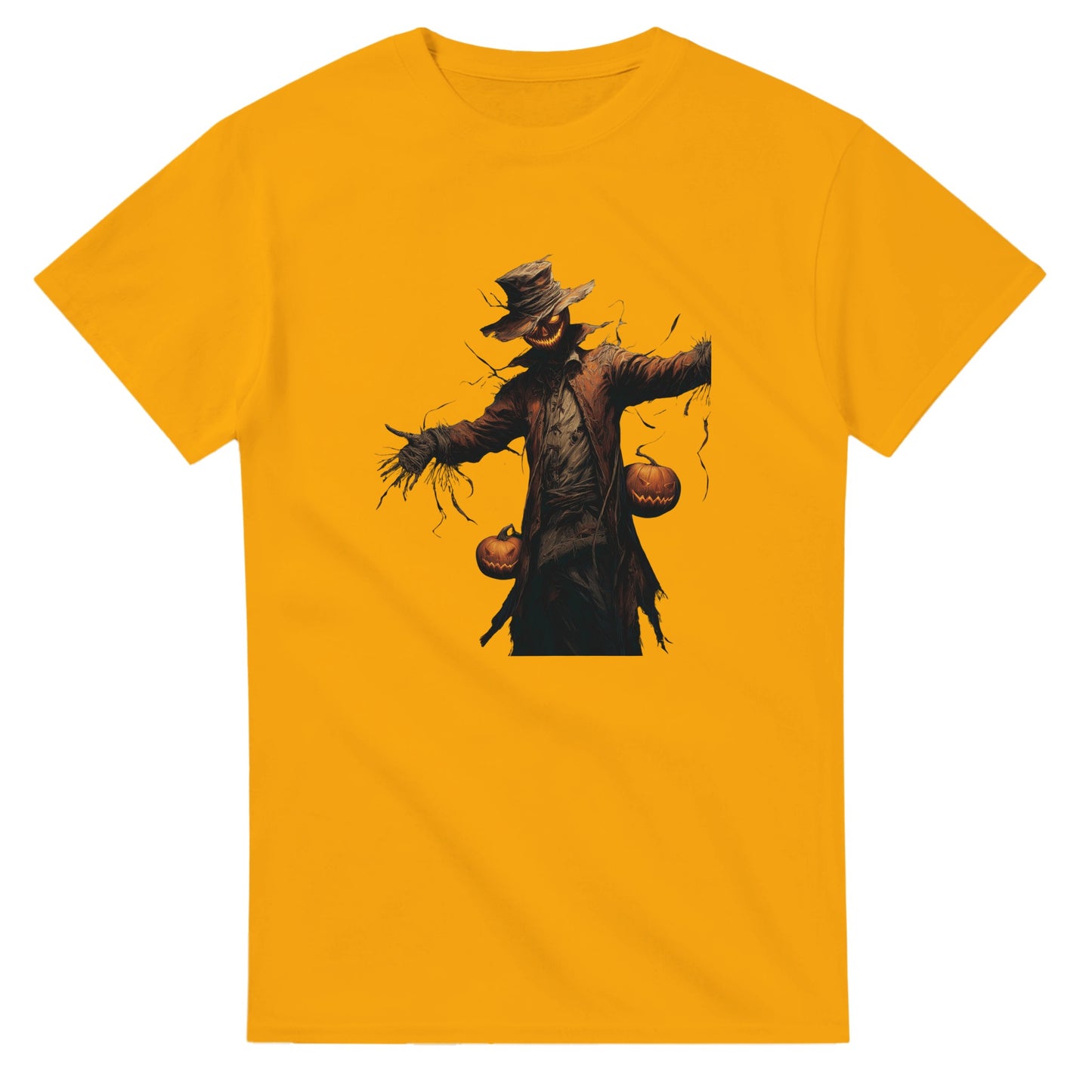 Ghoulish Glow Jack-O'-Lantern on a Heavyweight T-shirt