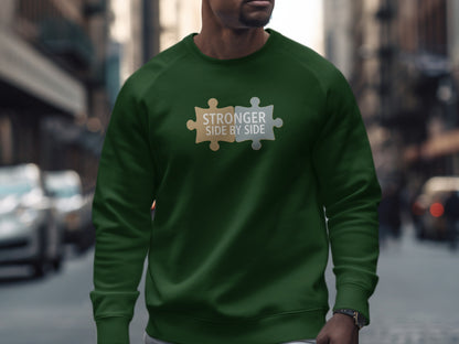Stronger Side by Side Puzzle Piece Sweatshirt