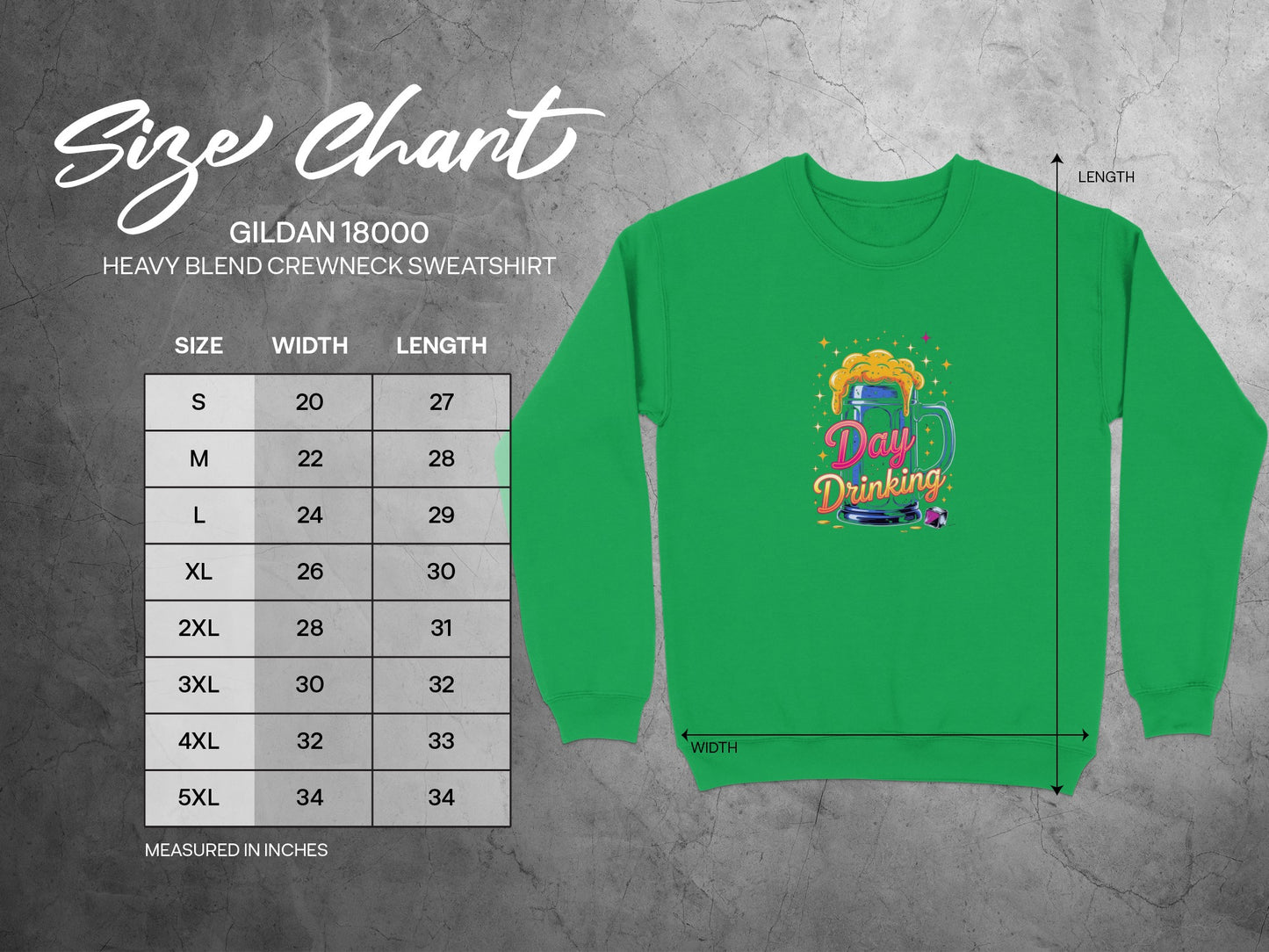 Day Drinking GILDAN 18000 Crewneck Sweatshirt product type