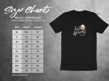 Hello Spring Bella Canvas 3001 Unisex Short Sleeve Tee