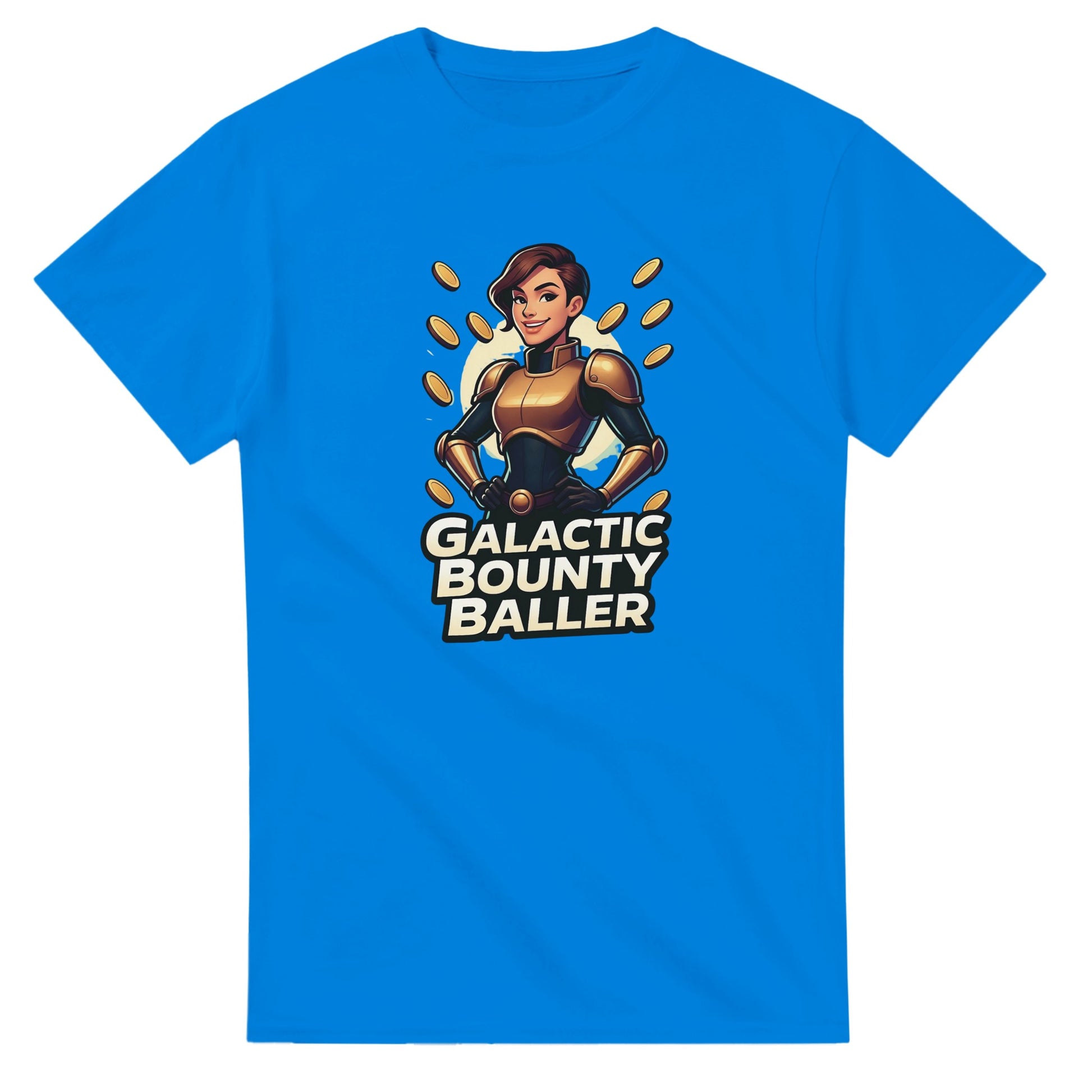 Galactic Bounty Baller graphic design on a Heavyweight T-shirt