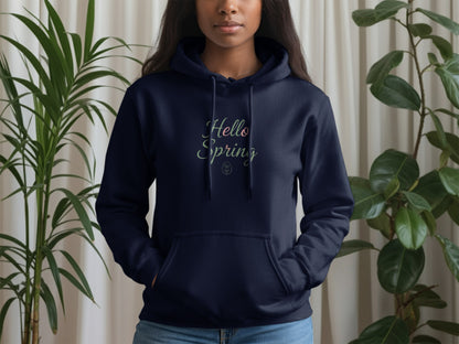 Hello Spring Hoodie with Artistic Design