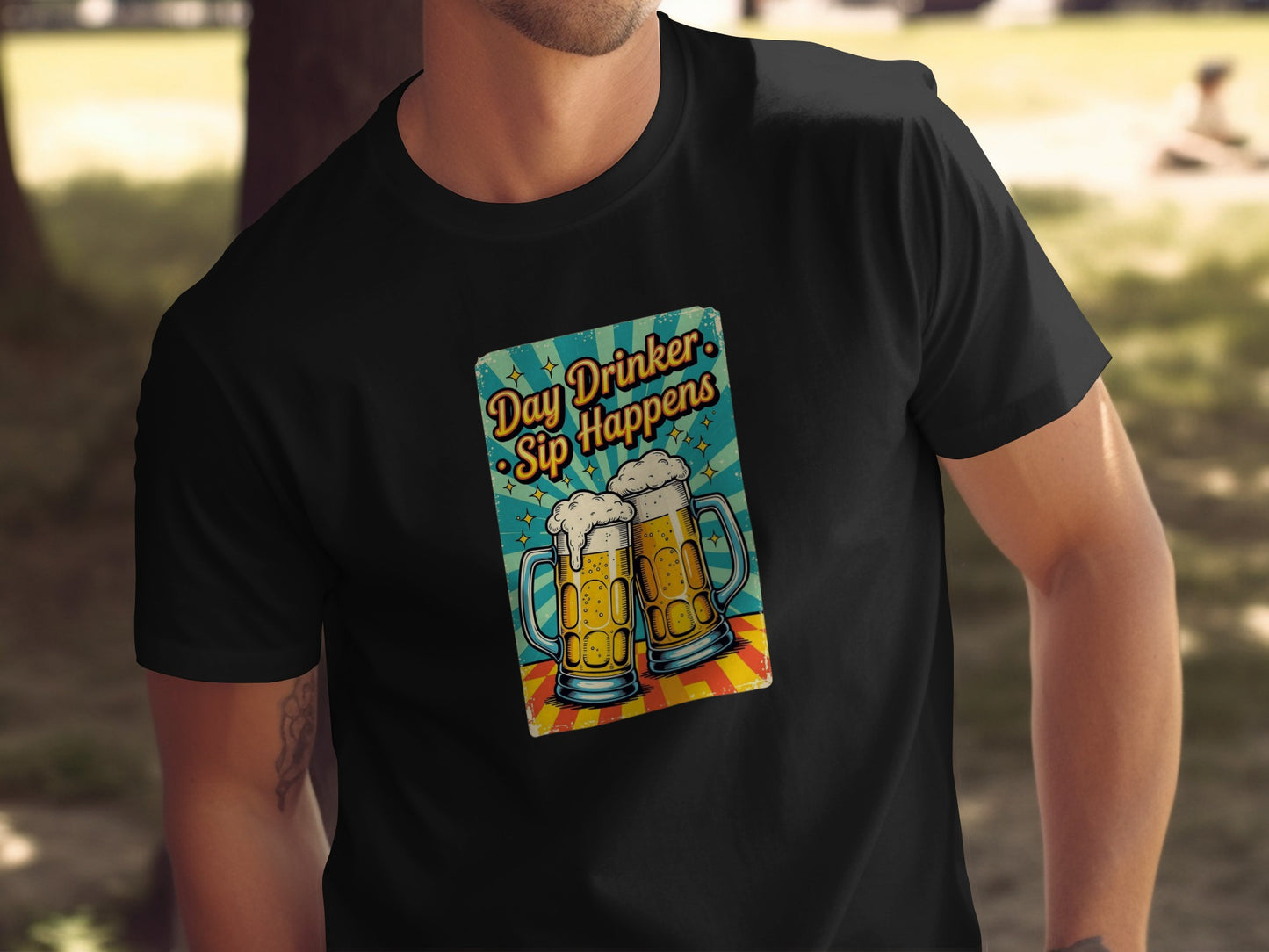 Day Drinker Sip Happens Graphic T-Shirt Product