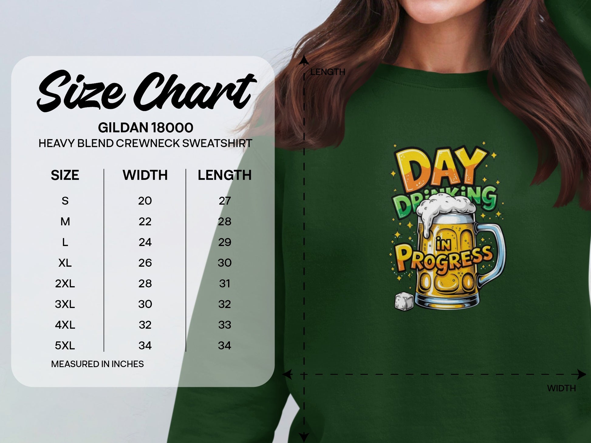 Day Drinking In Progress Sweatshirt Gildan 18000 product type
Beer Sweatshirt
Drinking Shirt
Funny Sweatshirt
Day Drinking
Party Apparel
St Patricks Day
Holiday Shirt
Graphic Sweatshirt
Crewneck Top
Unisex Sweatshirt
Gildan 18000
Bar Hopping
Weekend Wear
Beer Lover Gift
Alcohol Theme
Casual Sweatshirt
Cozy Top
Humorous Design
Beer Mug Graphic
Green Sweatshirt