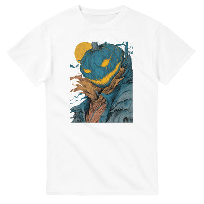Mysterious Jack-o'-Lantern on a Heavyweight T-shirt