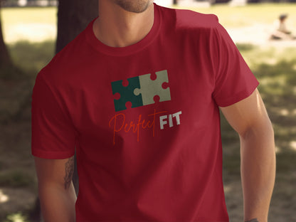 Perfect Fit Puzzle Graphic Design T-shirt Product