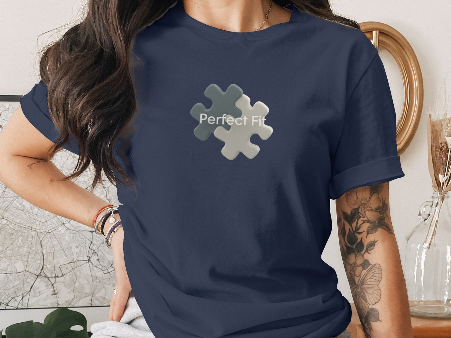 Perfect Fit Puzzle Piece Graphic Women's Shirt