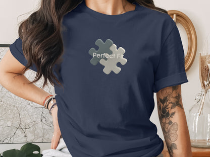 Perfect Fit Puzzle Piece Graphic Women's Shirt
