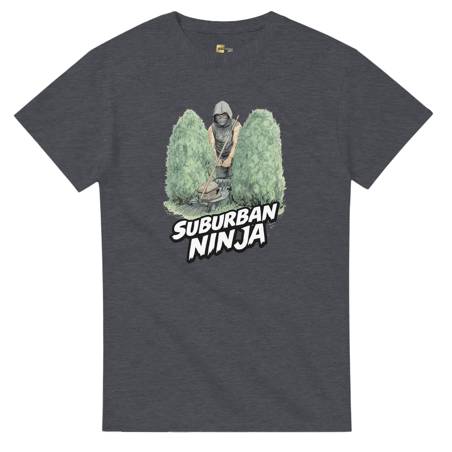 Suburban Ninja graphic design on a Heavyweight T-shirt