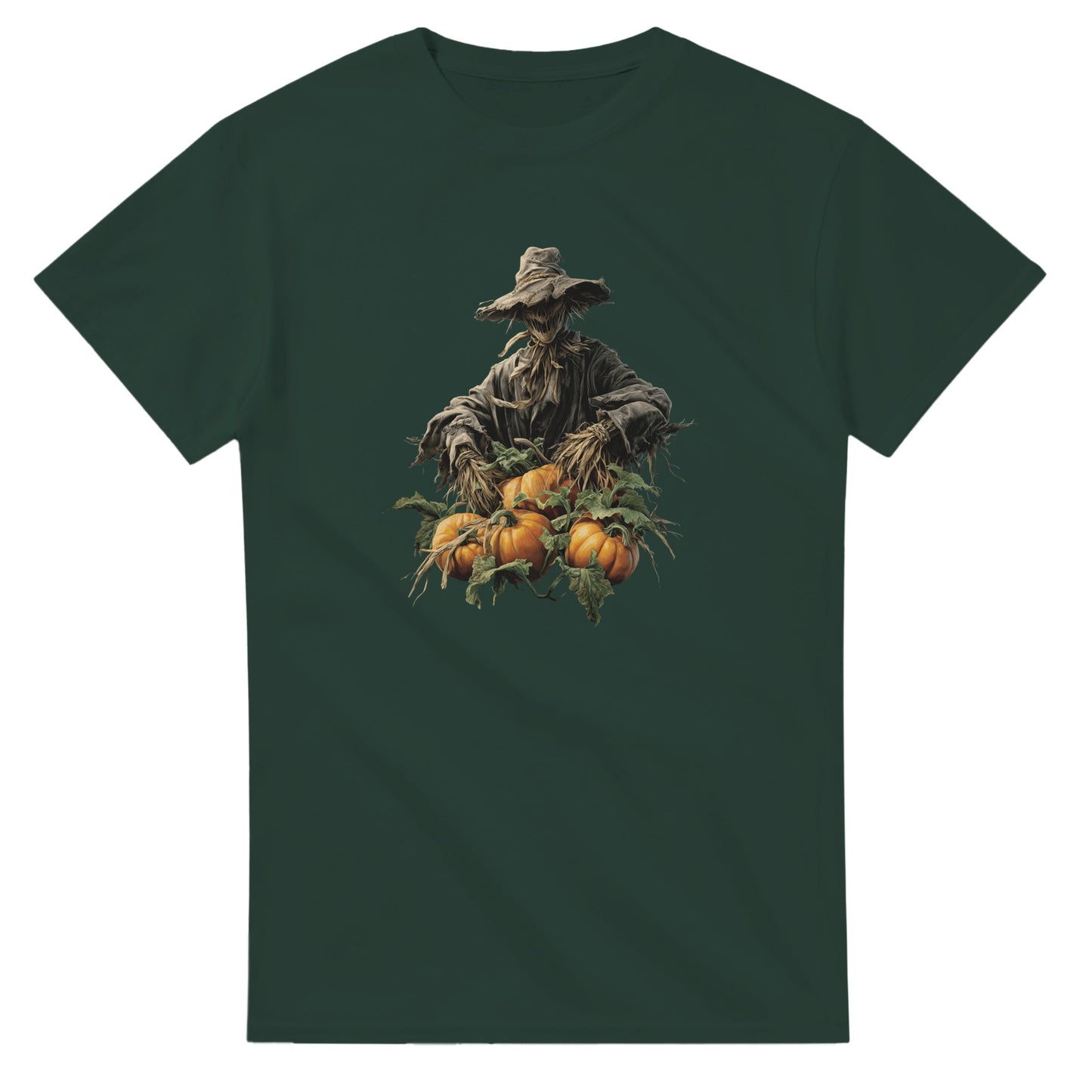 Harvest Scarecrow on a Heavyweight T-shirt