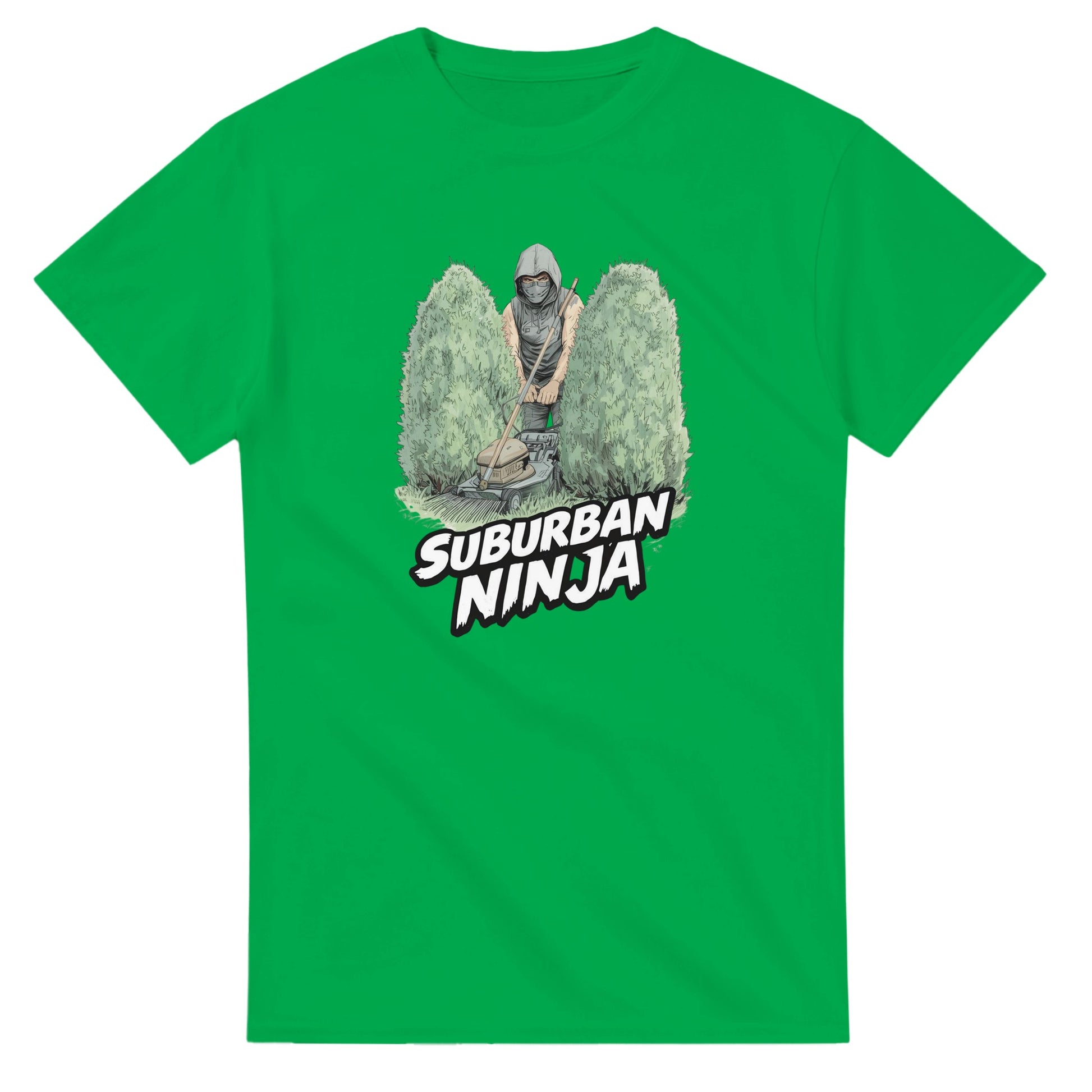 Suburban Ninja graphic design on a Heavyweight T-shirt