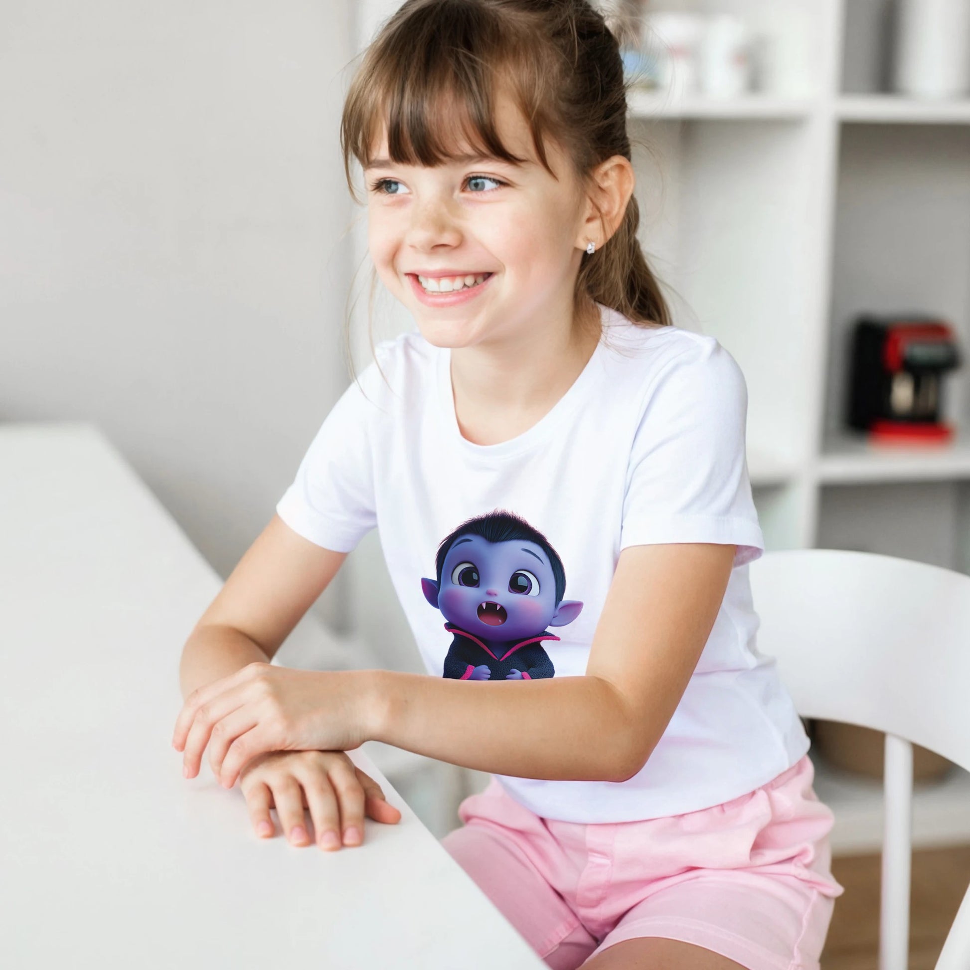 Cute Lil' Vampire on a Heavyweight T-shirt