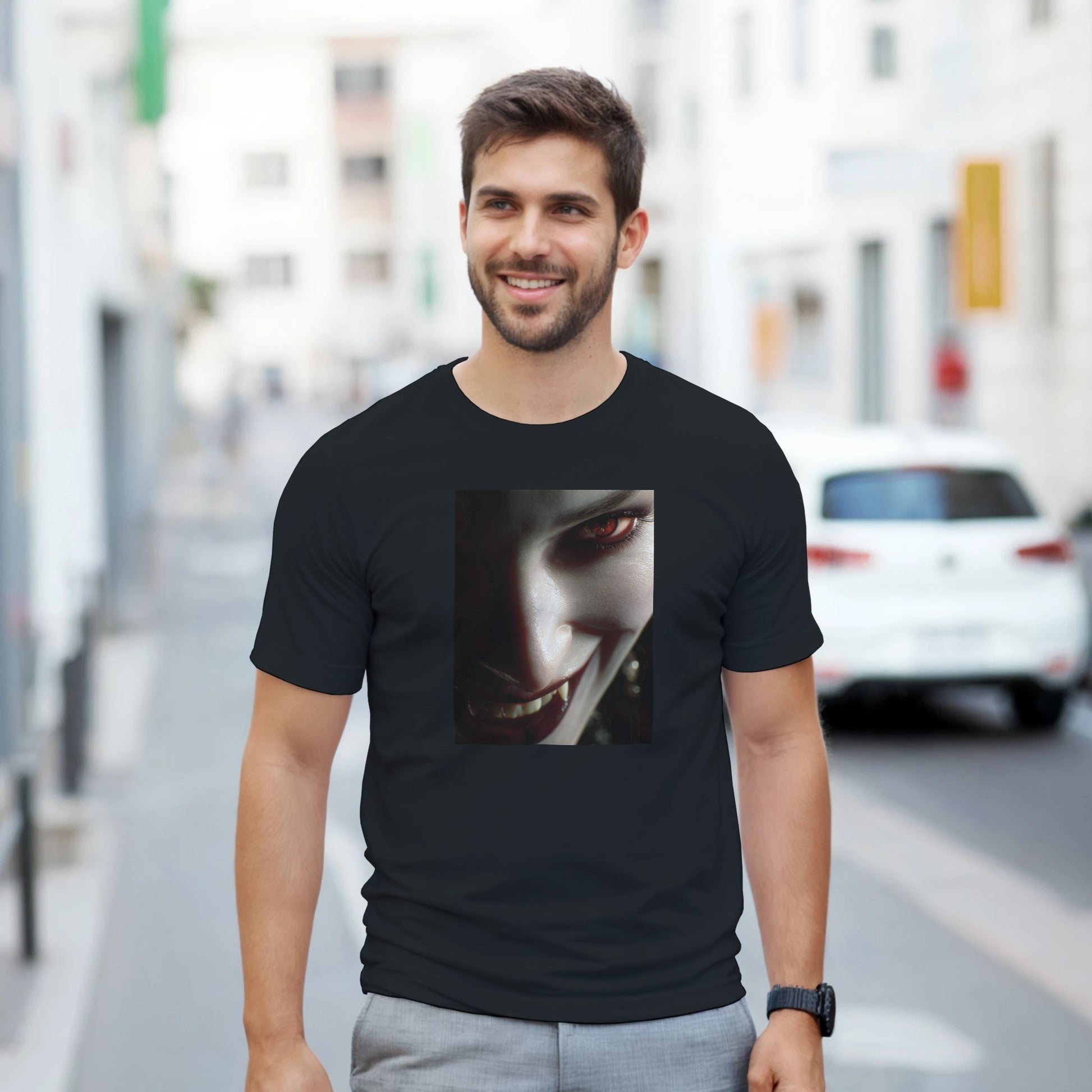 Cute Lil' Vampire on a Heavyweight T-shirt