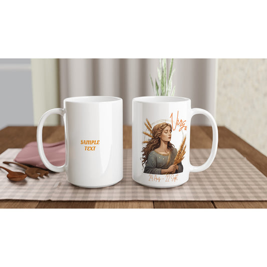15oz ceramic mug virgo harvester personalized
