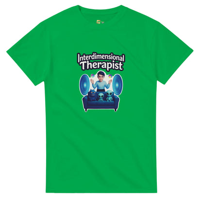 Interdimensional Therapist graphic design on a Heavyweight T-shirt