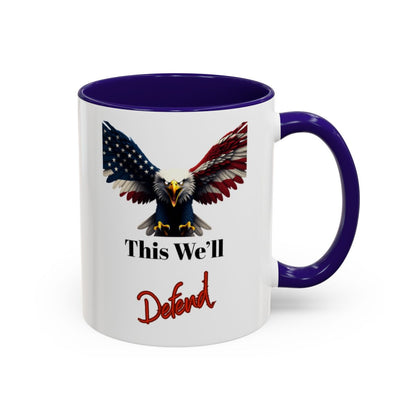 Patriotic Eagle Design This We'll Defend Mug Product