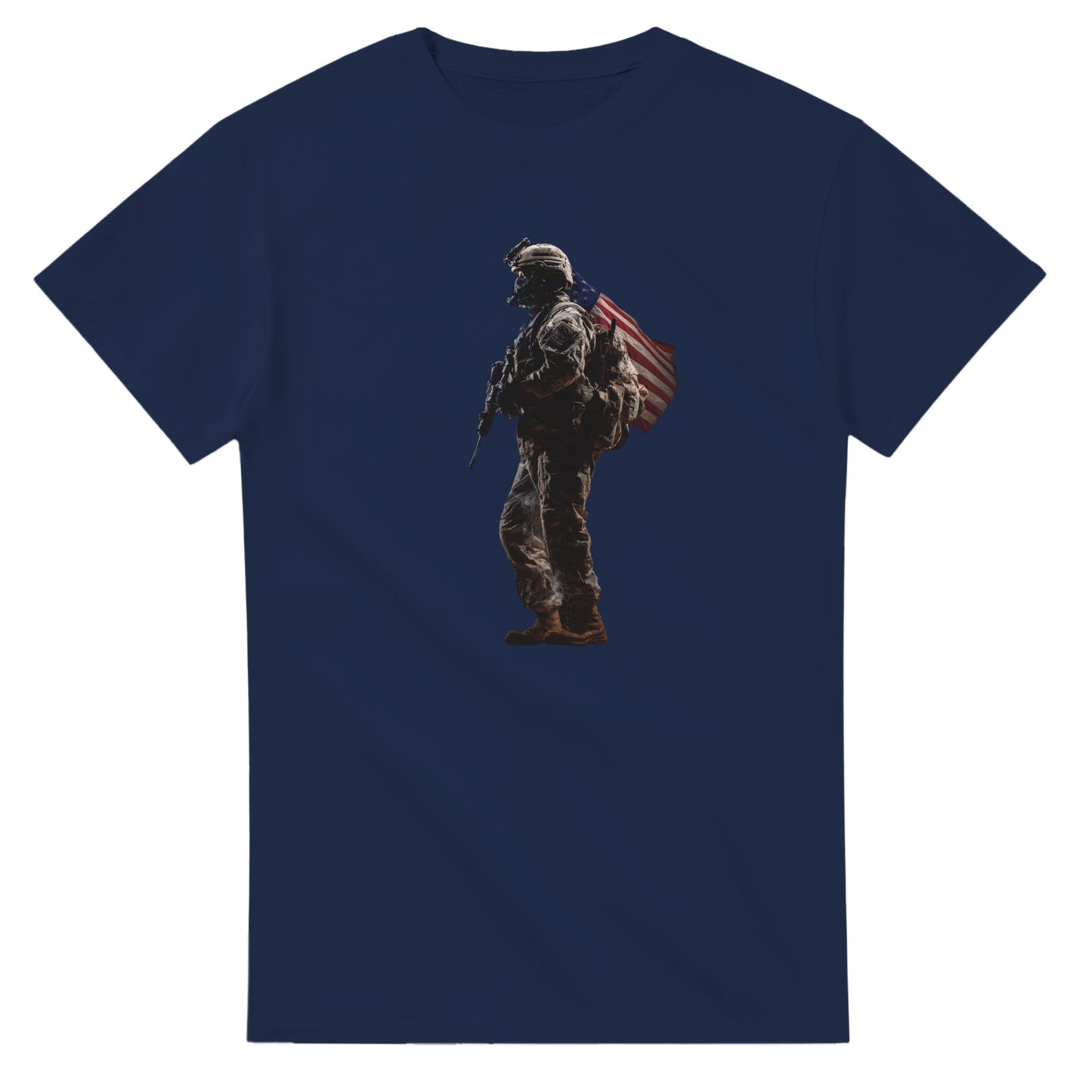 American Patriot on a heavyweight t-shirt