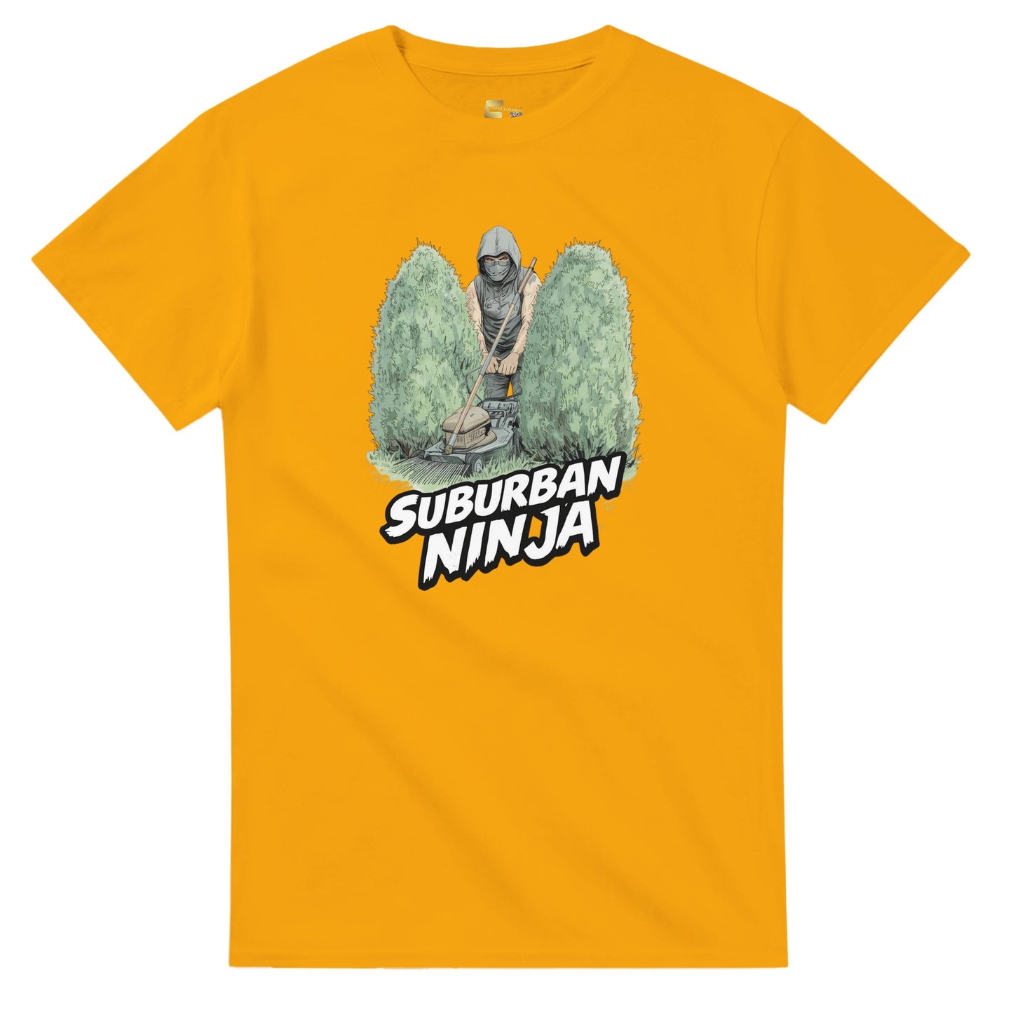 Suburban Ninja graphic design on a Heavyweight T-shirt