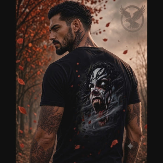 15-second animated video of the Banshee, Dark Folklore Series graphic t-shirt.