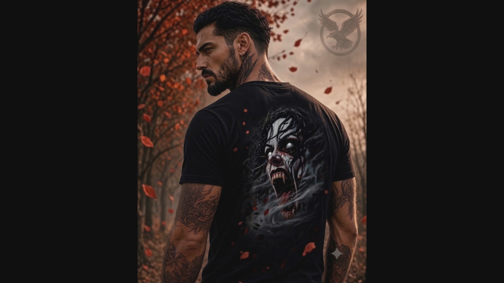 15-second animated video of the Banshee, Dark Folklore Series graphic t-shirt.